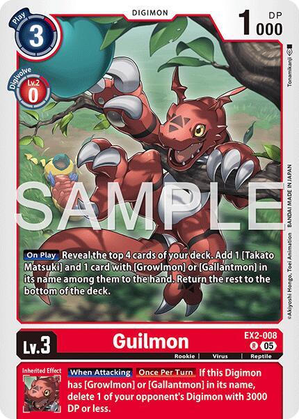 EX2-008 Guilmon EX2 008 Reprint Single
