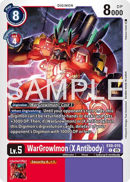 EX8-015 WarGrowlmon X Antibody Reprint Single