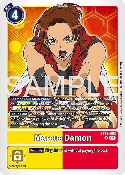 BT12-092 Marcus Damon BT12 092 Reprint Single