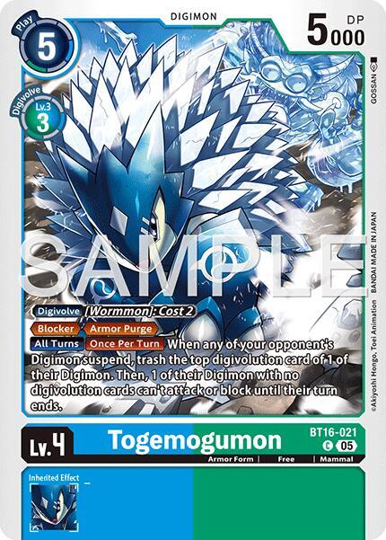 BT16-021 Togemogumon Reprint Single