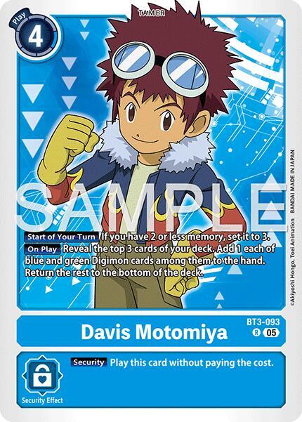 BT3-093 Davis Motomiya Reprint Single