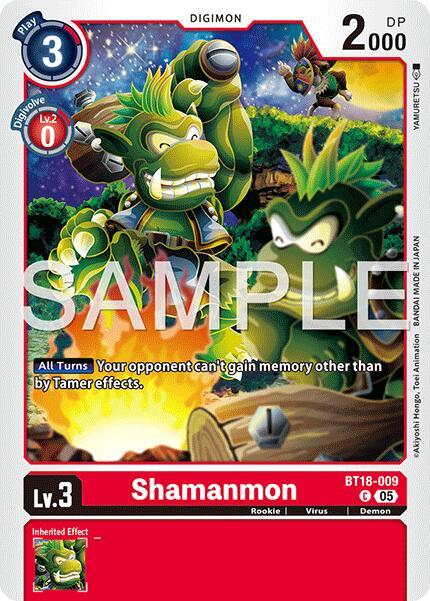 BT18-009 Shamanmon Reprint Single