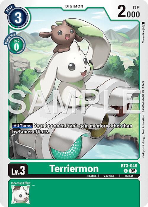 BT3-046 Terriermon Reprint Single