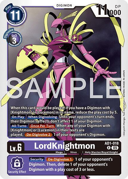 AD1-018 LordKnightmon AD1 018 Single