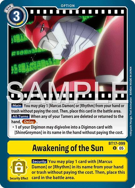 BT17-099 Awakening of the Sun Reprint Single