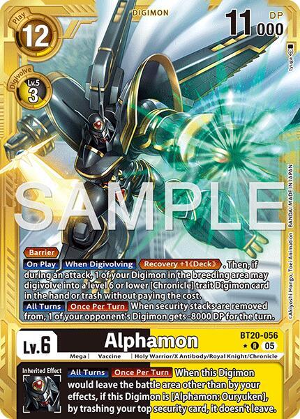 BT20-056 Alphamon Gold Border Single