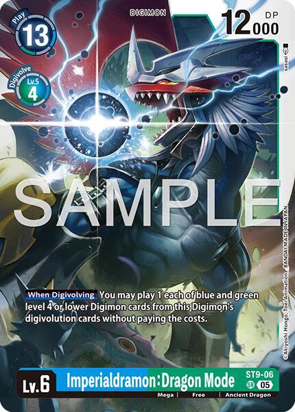 ST9-06 Imperialdramon Dragon Mode ST9 06 Reprint Single
