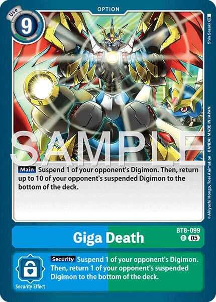 BT8-099 Giga Death Reprint Single