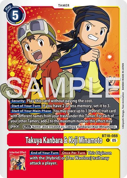 BT18-088 Takuya Kanbara and Koji Minamoto Reprint Single