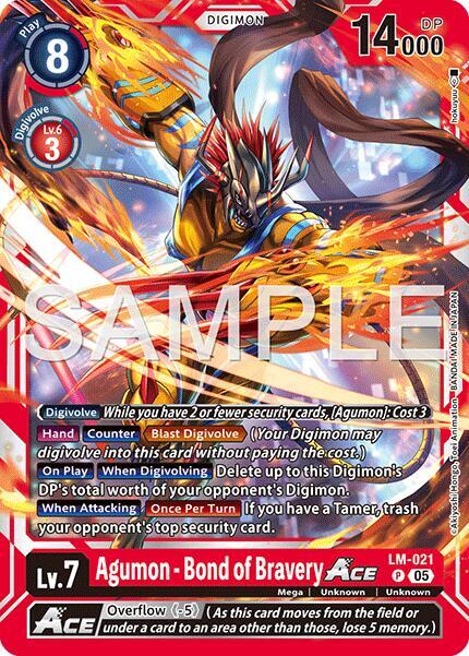 LM-021 Agumon Bond of Bravery ACE Reprint Single