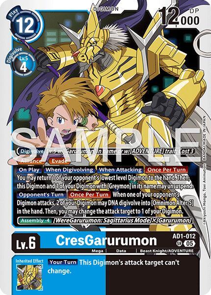 AD1-012 CresGarurumon Single
