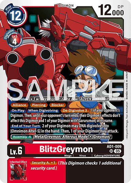 AD1-009 BlitzGreymon Single
