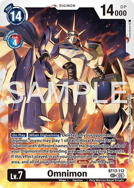 BT13-112 Omnimon BT13 112 Reprint Single