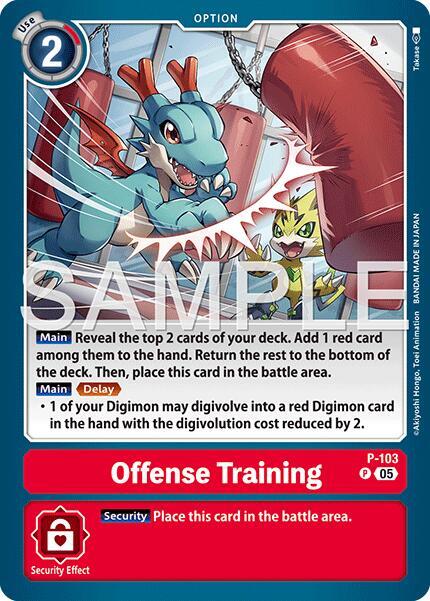 P-103 Offense Training Reprint Single