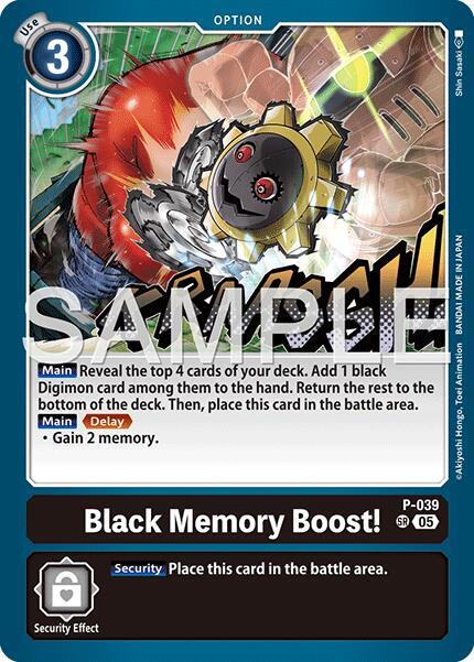 P-039 Black Memory Boost Reprint Single