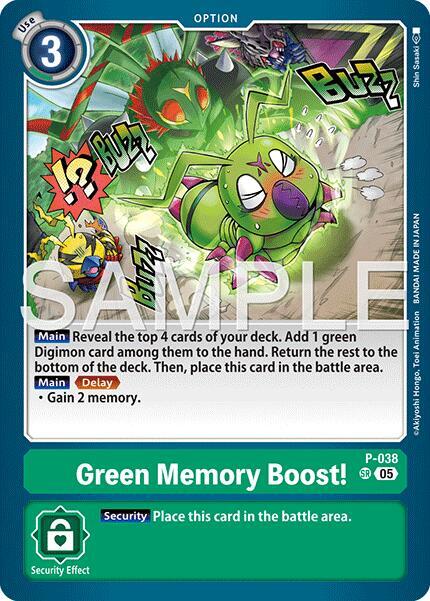 P-038 Green Memory Boost Reprint Single