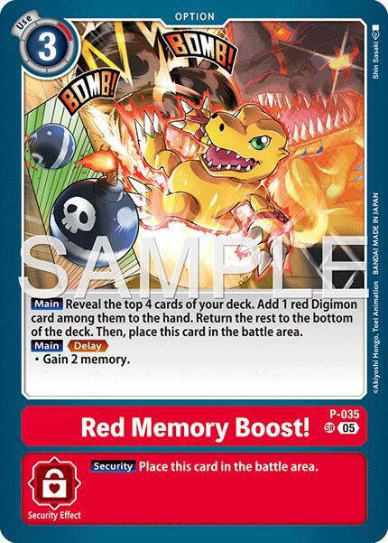 P-035 Red Memory Boost Reprint Single