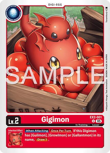 EX2-001 Gigimon Reprint Single