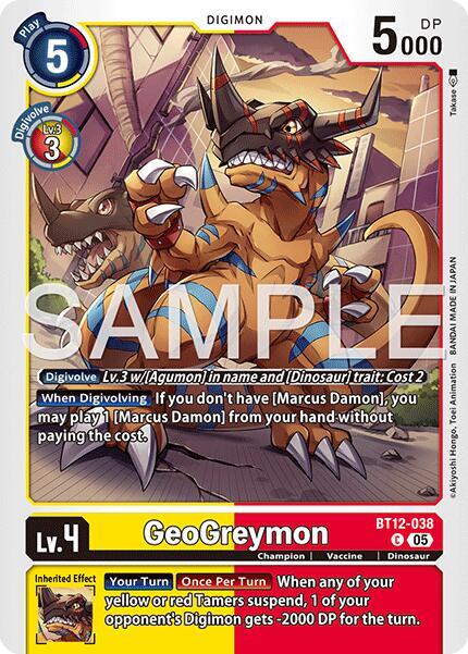 BT12-038 GeoGreymon BT12 038 Reprint Single