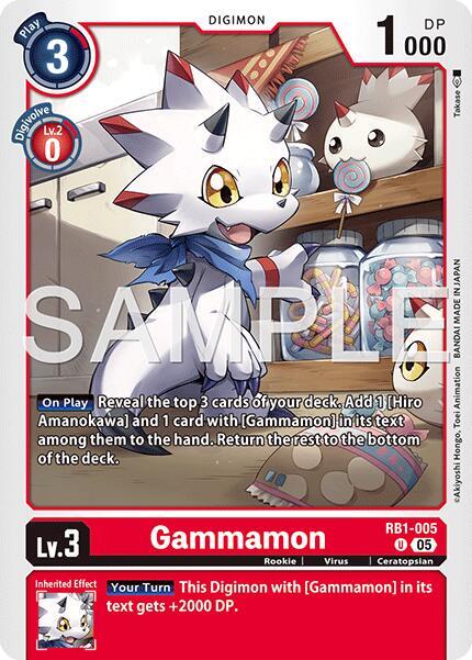 RB1-005 Gammamon RB1 005 Reprint Single