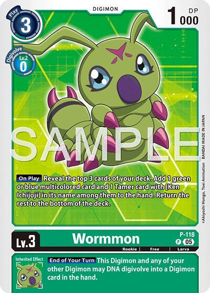 P-118 Wormmon P 118 Reprint Single