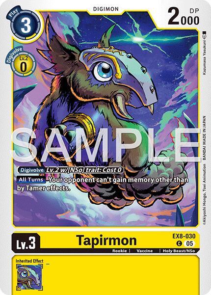 EX8-030 Tapirmon Reprint Single
