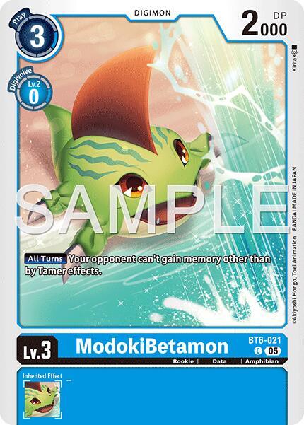 BT6-021 ModokiBetamon Reprint Single