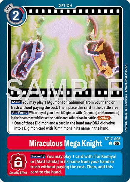 BT17-095 Miraculous Mega Knight Reprint Single