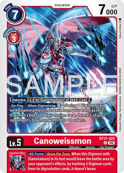 BT21-022 Canoweissmon Reprint Single