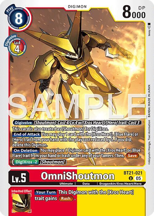 BT21-021 OmniShoutmon Reprint Single