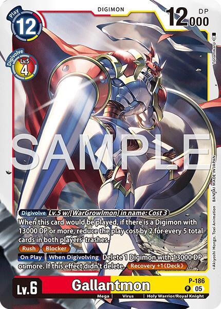 P-186 Gallantmon P 186 Reprint Single