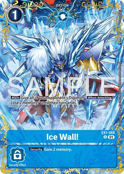 EX1-068 Ice Wall EX1 068 Alternate Art Single