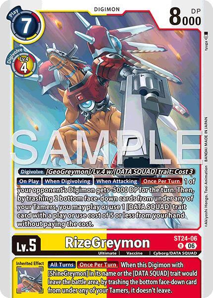 ST24-06 RizeGreymon Single