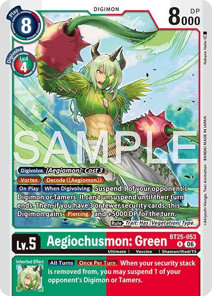 BT25-053 Aegiochusmon Green Single