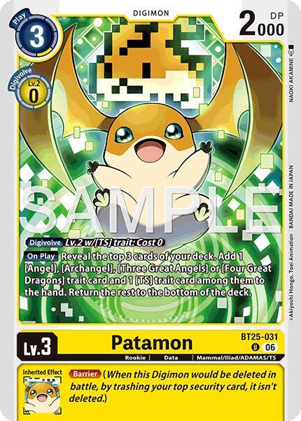 BT25-031 Patamon Single