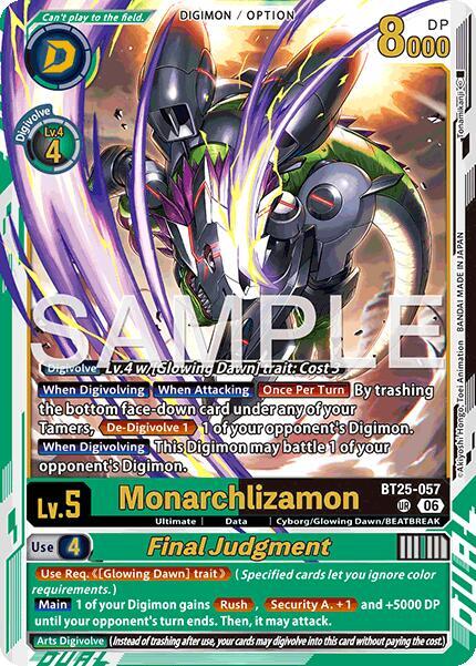 BT25-057 Monarchlizamon Final Judgement Single