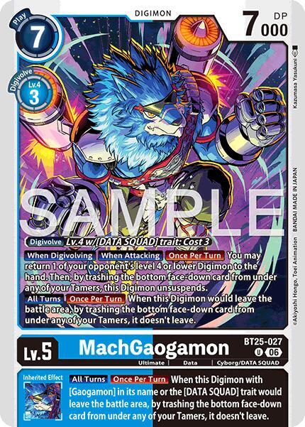 BT25-027 MachGaogamon Single
