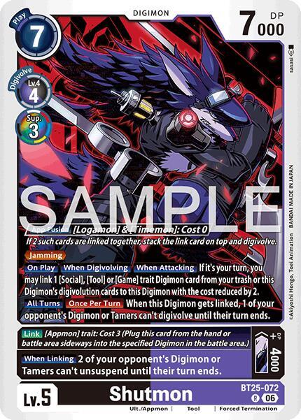 BT25-072 Shutmon Single