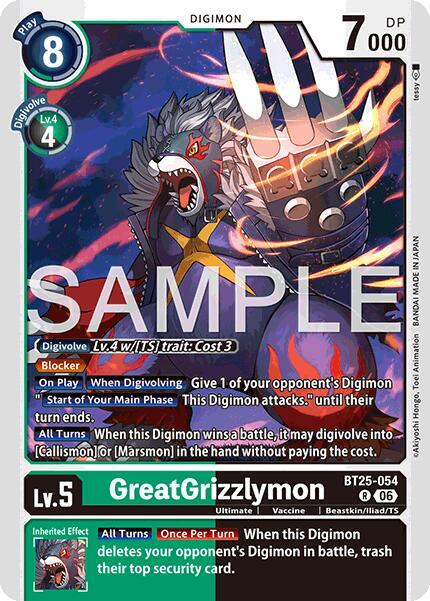 BT25-054 GreatGrizzlymon Single