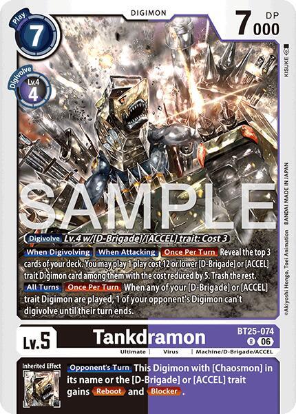 BT25-074 Tankdramon Single