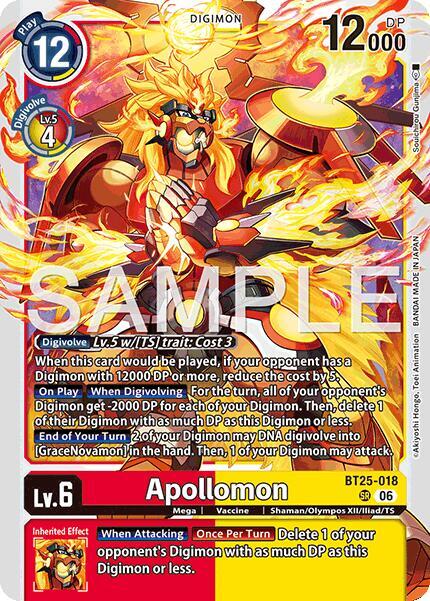 BT25-018 Apollomon Single