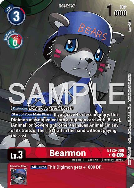 BT25-009 Bearmon BT25 009 Full Art Single