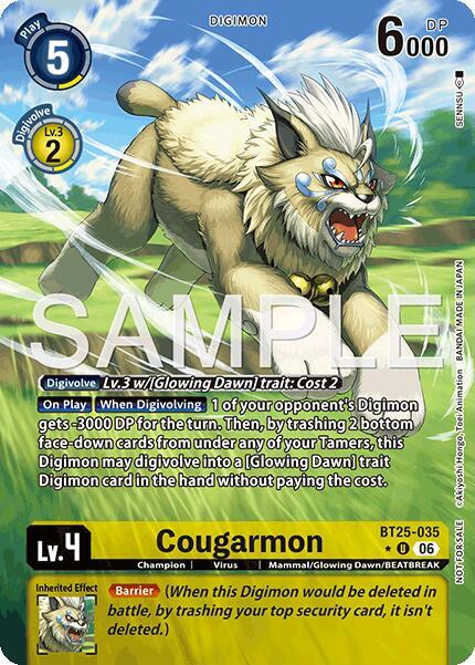 BT25-035 Cougarmon Full Art Single