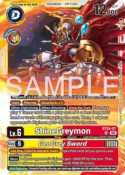 ST24-07 ShineGreymon GeoGrey Sword Single