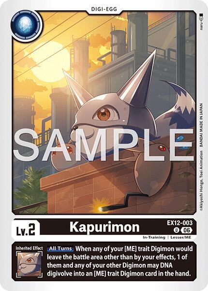 EX12-003 Kapurimon Single