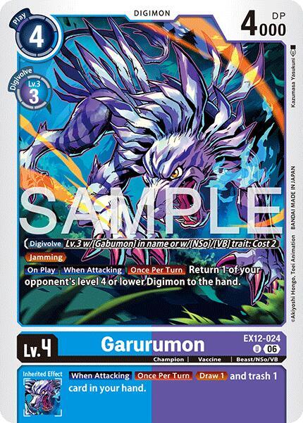 EX12-024 Garurumon Single