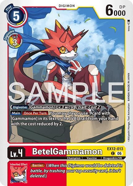 EX12-013 BetelGammamon Single