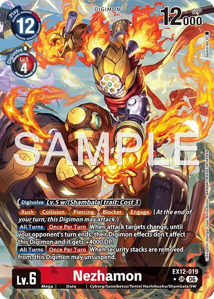 EX12-019 Nezhamon Alternate Art Single