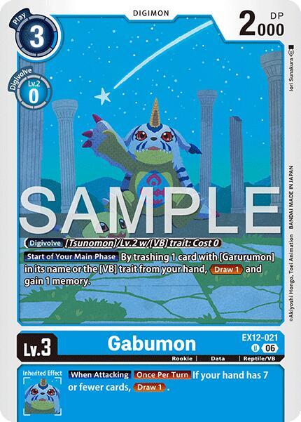 EX12-021 Gabumon Single