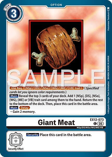 EX12-073 Giant Meat Single